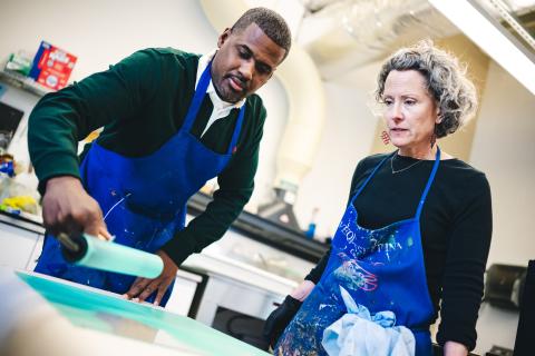 HGTV Star and Entrepreneur Chris LaMont and Deirdre Murphy, professor of art, architecture and design